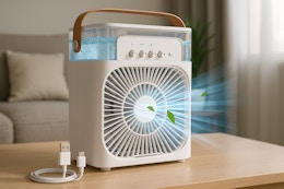 Portable Mini Air Conditioner, Only $24.49 With Amazon Discounts (Reg. $70) card image