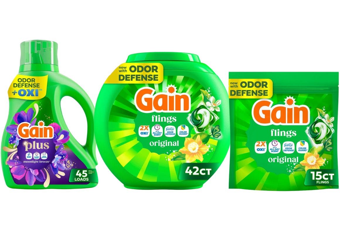 3 Gain Laundry Detergents (102 loads)