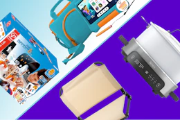 STEM kit, Onn kids' tablet, Ozark Trail bleacher seat, Ninja cooker