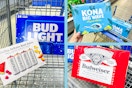 Bud Light, Nutrl, Budweiser, and Kona Big Wave alcohol beverages at Walmart