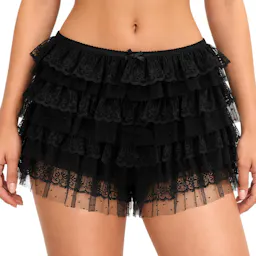 Women's Ruffle Lace Bloomer Shorts