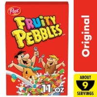 Post Fruity Pebbles Cereal Box