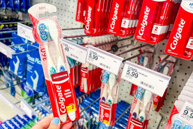 Colgate 360 Optic White Toothbrush, Only $1.41 at Target card image