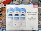 a pack of body wash in a cart