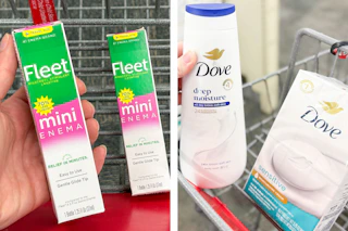 dove and fleet products collage