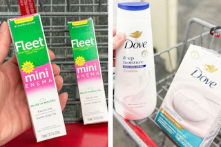 dove and fleet products collage