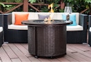 wicker fire table