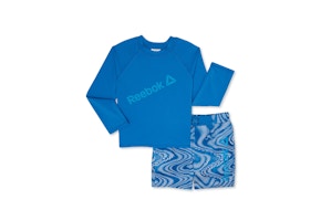 Reebok Kids' Rashguard Swim Trunk Set