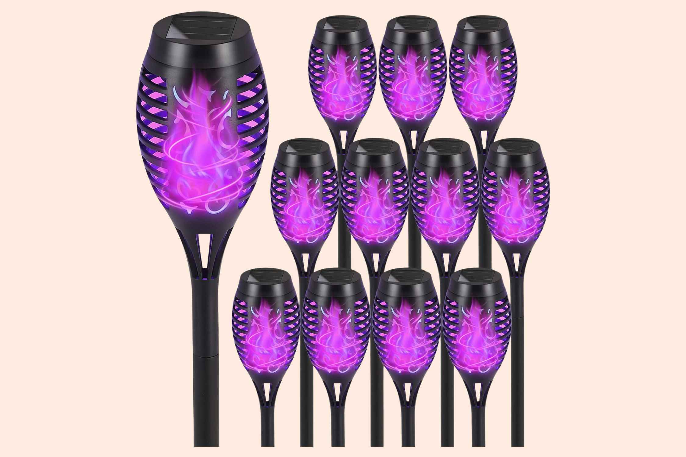 Flickering Flame Solar Outdoor Light 12-Pack, Just $25.49 on Amazon