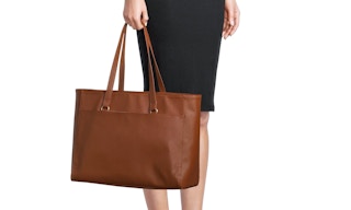 hand holding walmart time true larson tote