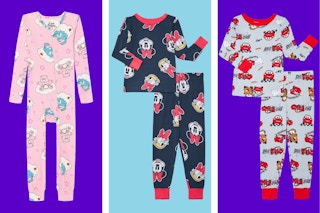 3 character style sleepwear for toddlers: Care Bears, Minnie Mouse & Disney's Cars