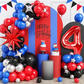 4th Birthday Balloon Arch Kit