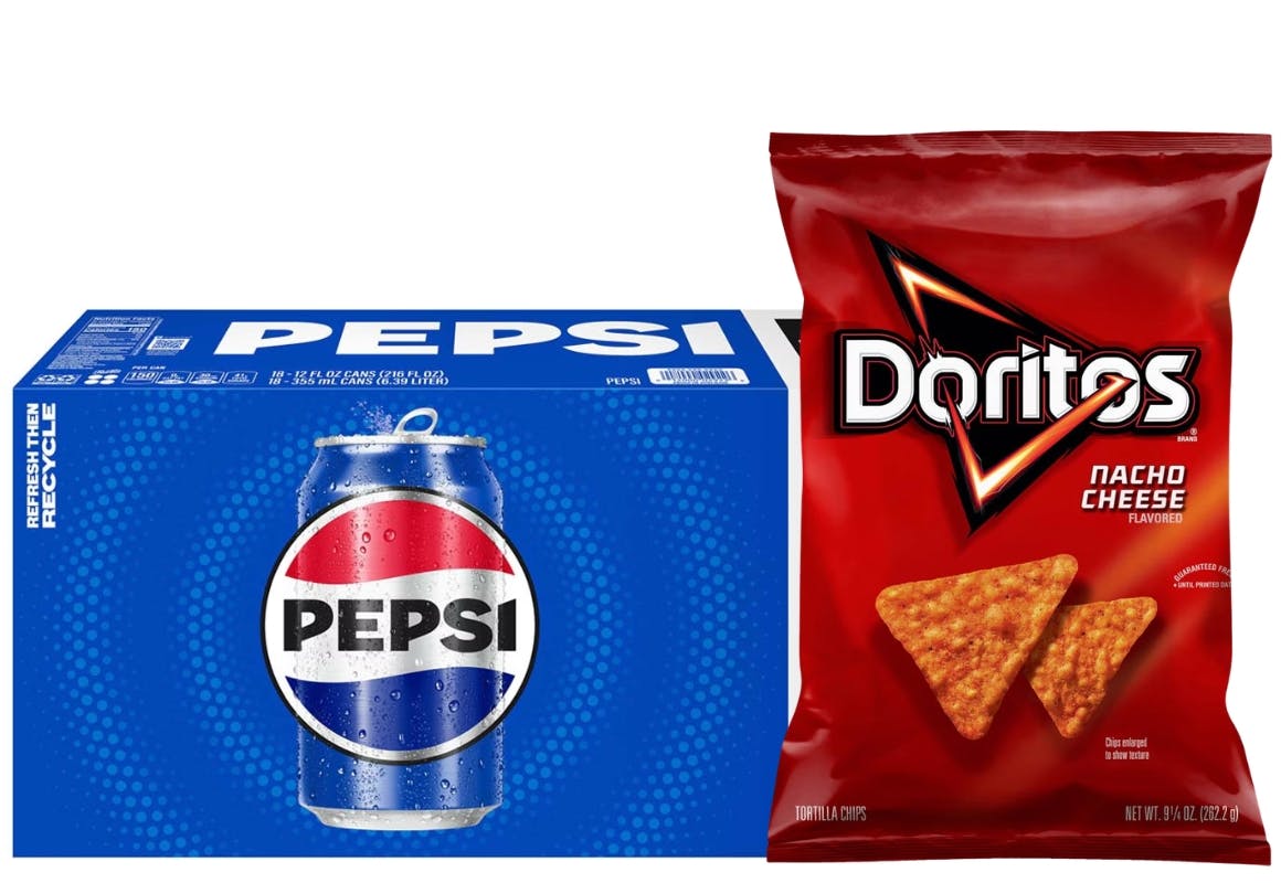 1 Pepsi + 2 Doritos Items