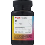 2 CVS Vitamin C Tablet Bottles