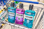 listerine mouthwash in a walgreens shopping cart sponsored