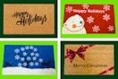 4 Rubber-Cal Holiday Door Mats styles