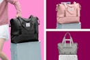 Expandable Duffle Bags in 3 colors: Black, pink & gray