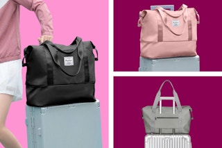 Expandable Duffle Bags in 3 colors: Black, pink & gray