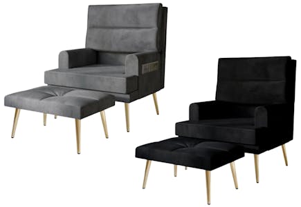 Mercer41 Chair and Ottoman Set