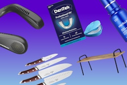 $22 Knife Set, $12 Neck Fan, $8 Swiffer Refills, and More Deals Over 60% Off card image