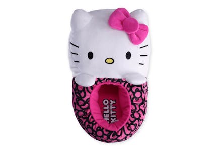 Hello Kitty Women's Plush Slippers