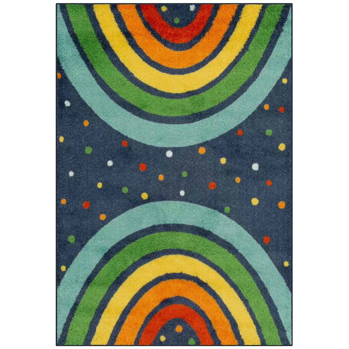 Kids' Rainbow Shag Rug