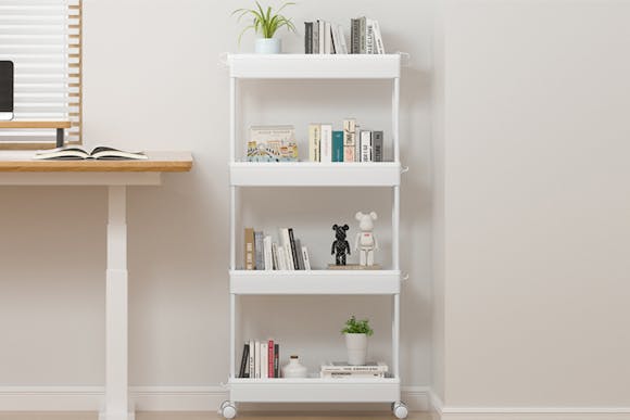 4-Tier Slim Rolling Storage Cart, Only $10 on Amazon