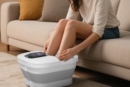 foot spa in a living room