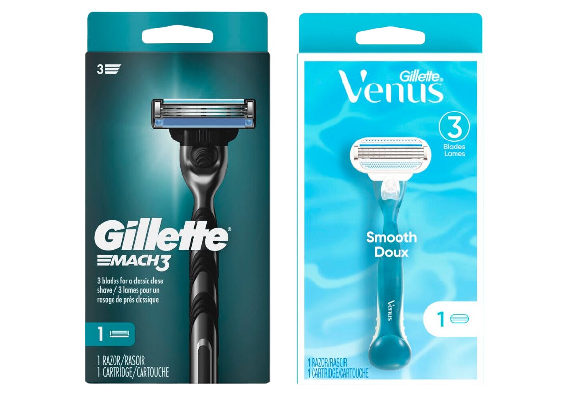 1 Gillette + 1 Venus Razors