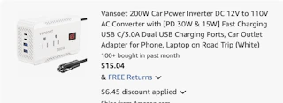 inverter Amazon receipt
