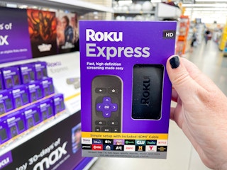 roku express being held