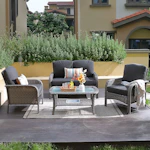 Rattan Patio Conversation Set
