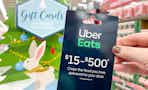uber eats gift card being held up