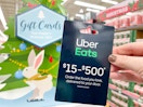 uber eats gift card being held up