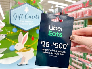 uber eats gift card being held up