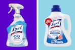Lysol products in a collage