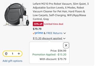 M210 Pro Robot Vacuum Discount