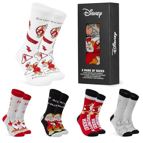 Disney Men's Crew Socks 5-Pack