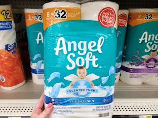 angel soft item in hand at store
