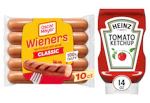 1 Oscar Mayer Wieners Pack and 1 Heinz Ketchup Bottle