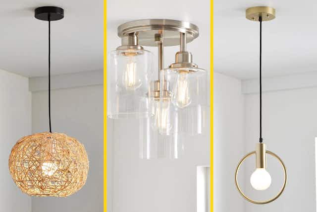Better Homes & Gardens Lighting Fixtures, as Low as $18 at Walmart card image