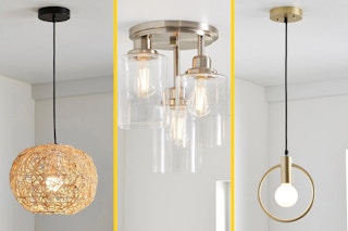 collage image of 3 lighting fixtures