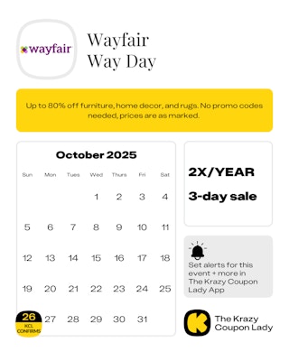 Wayfair Way Day 2025 confirmed