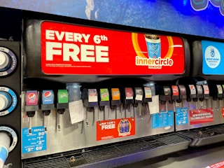 circle k drinks machine with inner circle signage