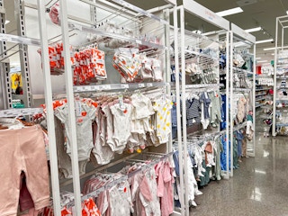 target baby clothing area