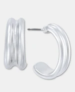 Textured C-Hoop Earrings