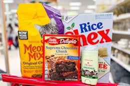 target groceries on a shopping cart