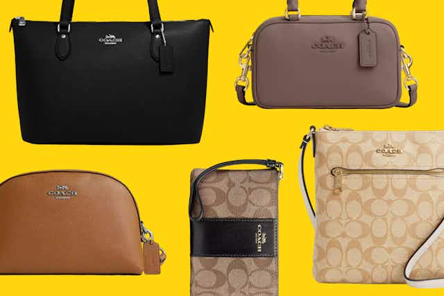 Coach 70% Off Outlet Sale: $26 ID Case, $75 Crossbody, $89 Tote, and More card image