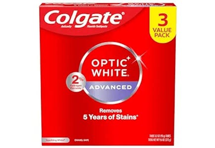 Colgate Optic White Toothpaste 3-Pack