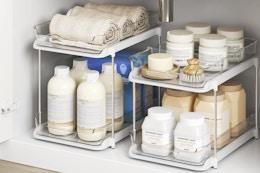 Under-Sink Organizer 2-Pack, Just $18 on Amazon card image